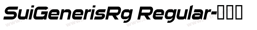 SuiGenerisRg Regular字体转换